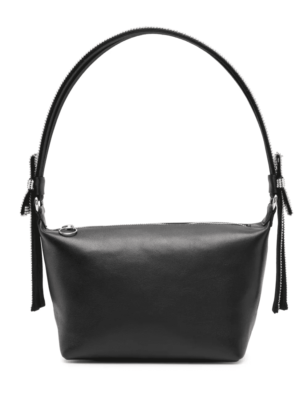 crystal-strap leather tote bag - Image 1