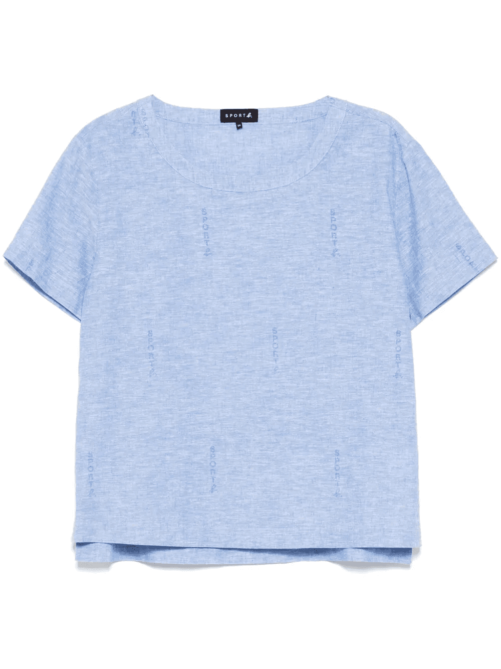 logo allover print top - Image 1