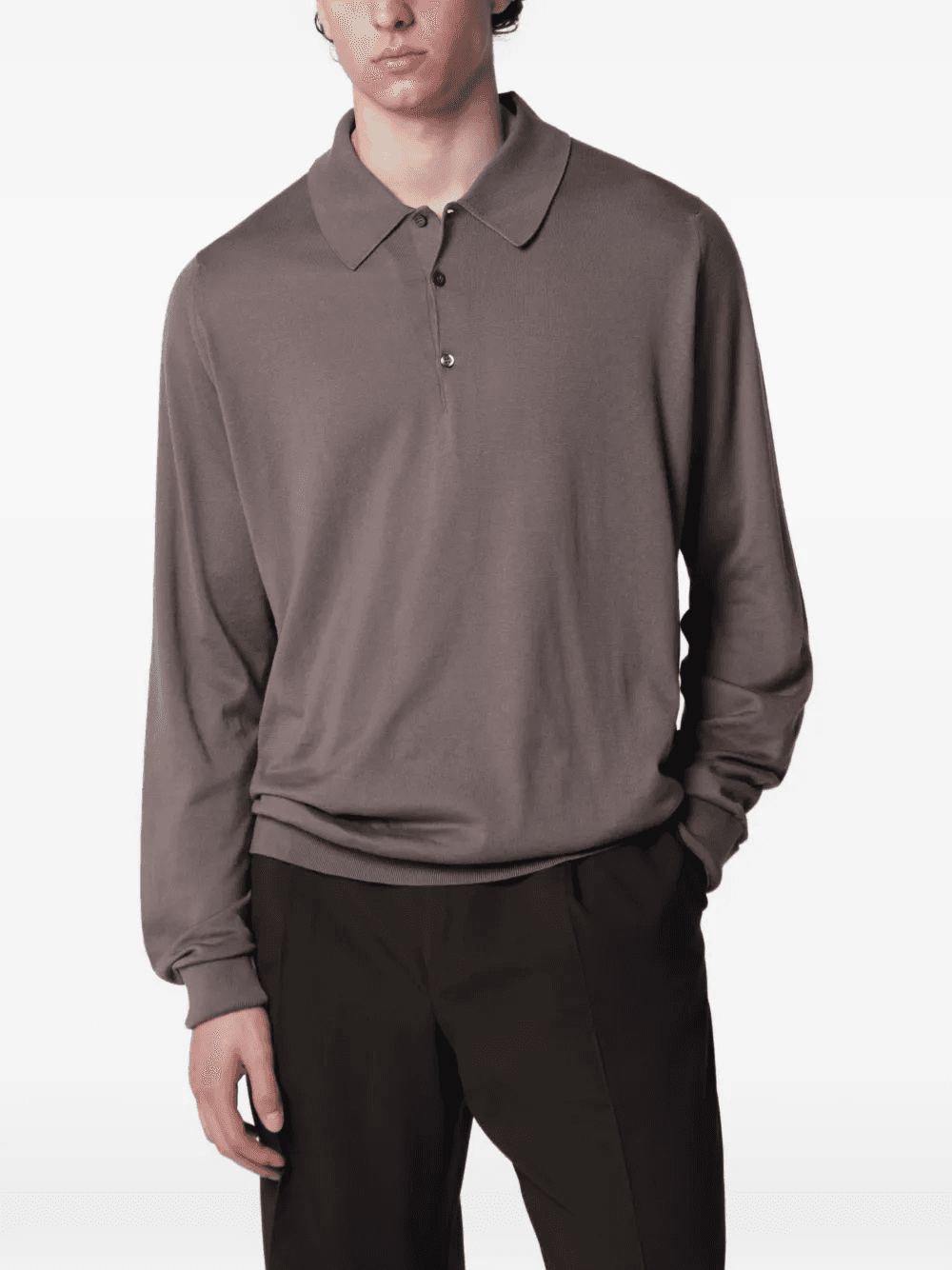Finchley long-sleeve polo shirt - Image 1
