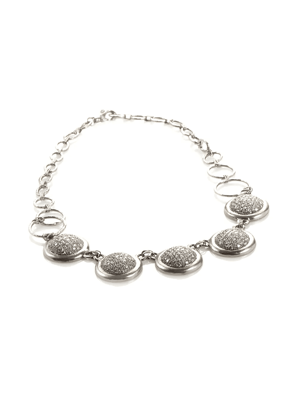 platinum diamonds necklace - Image 1