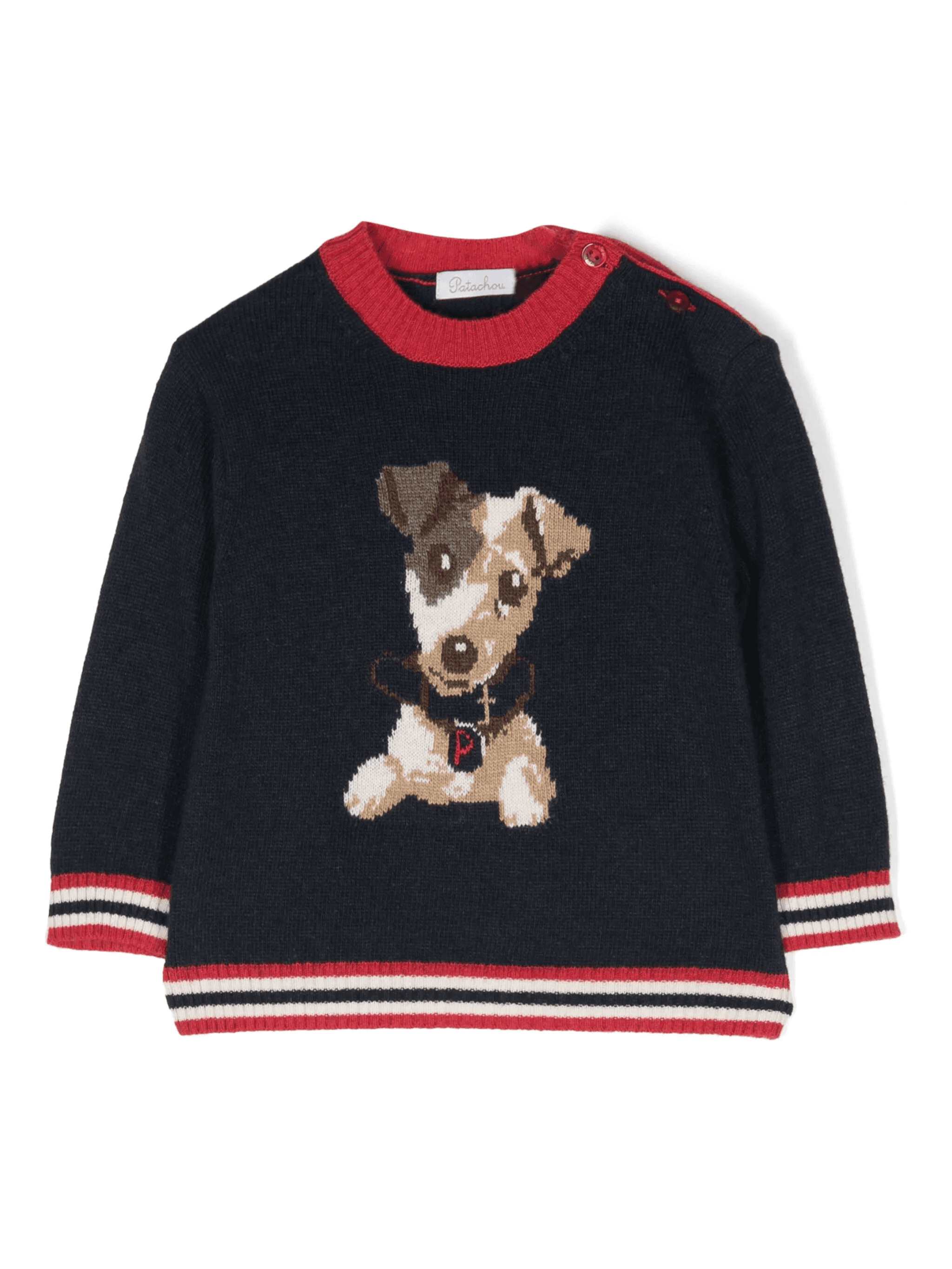 intarsia-knit detail sweater - Image 1