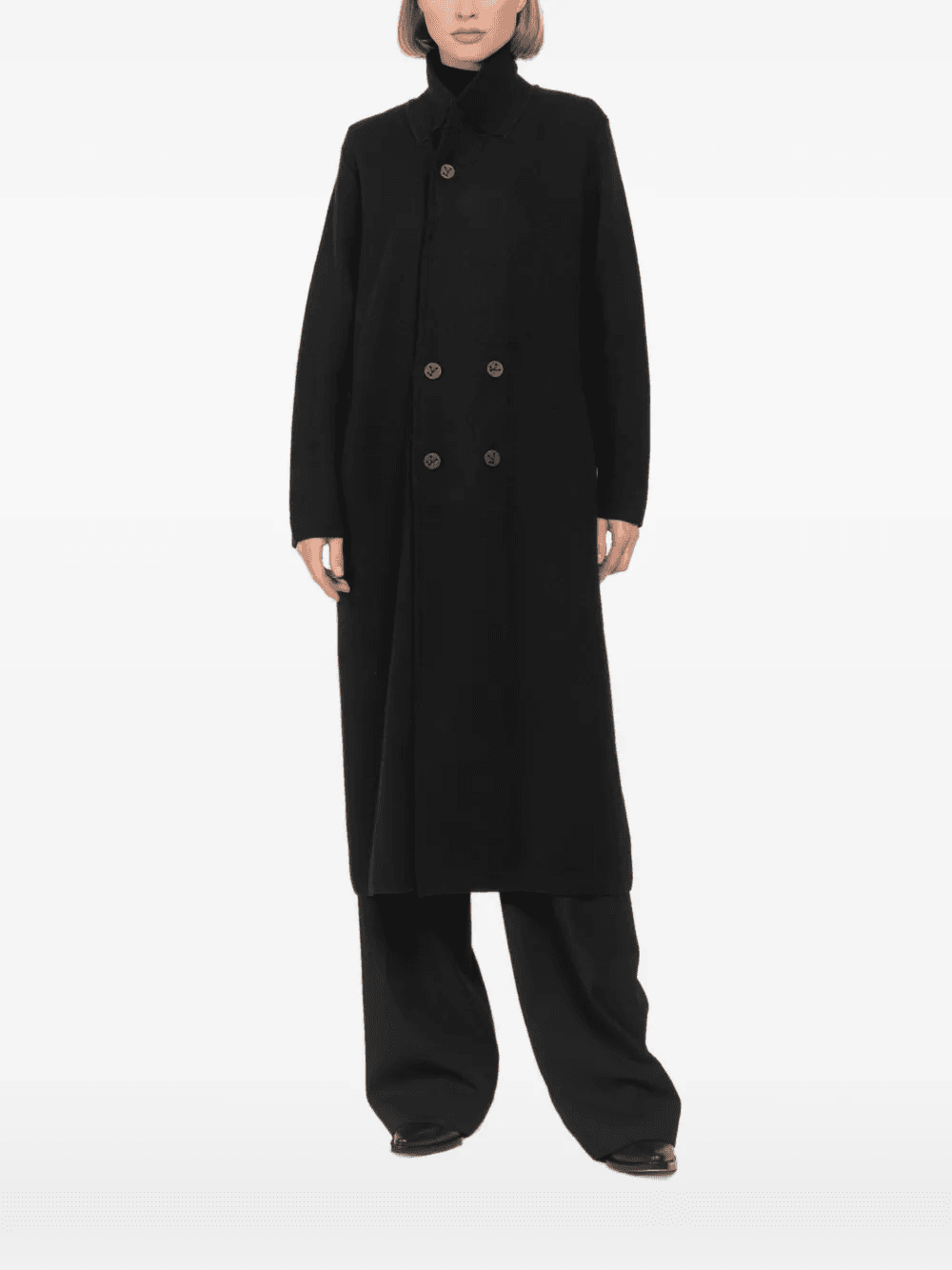 Itumi belted double-breasted coat - Image 1