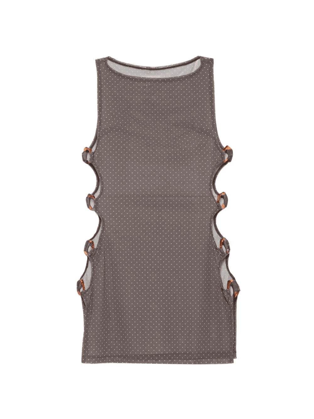 Moana polka-dot cut-out mini dress - Image 1