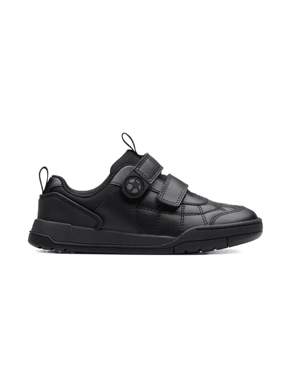 double-strap leather trainers - Image 1