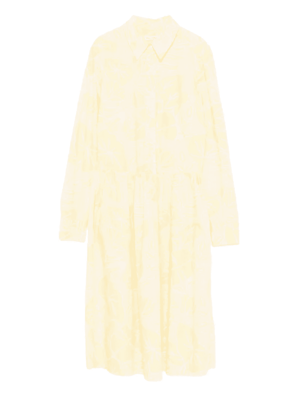 floral-pattern shirt midi dress - Image 1