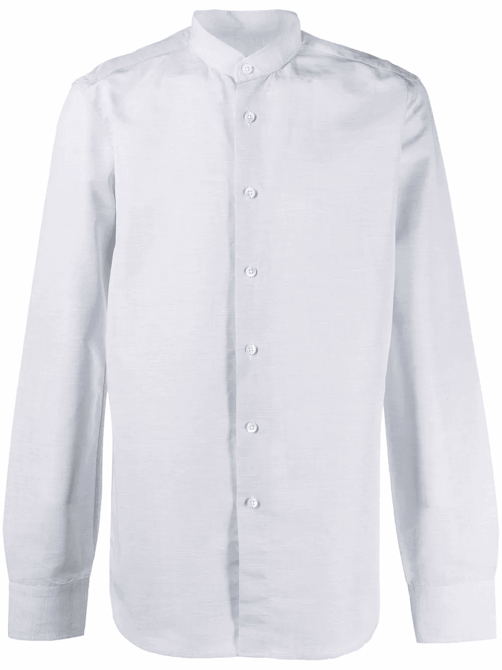 long-sleeve collarless shirt - Image 1