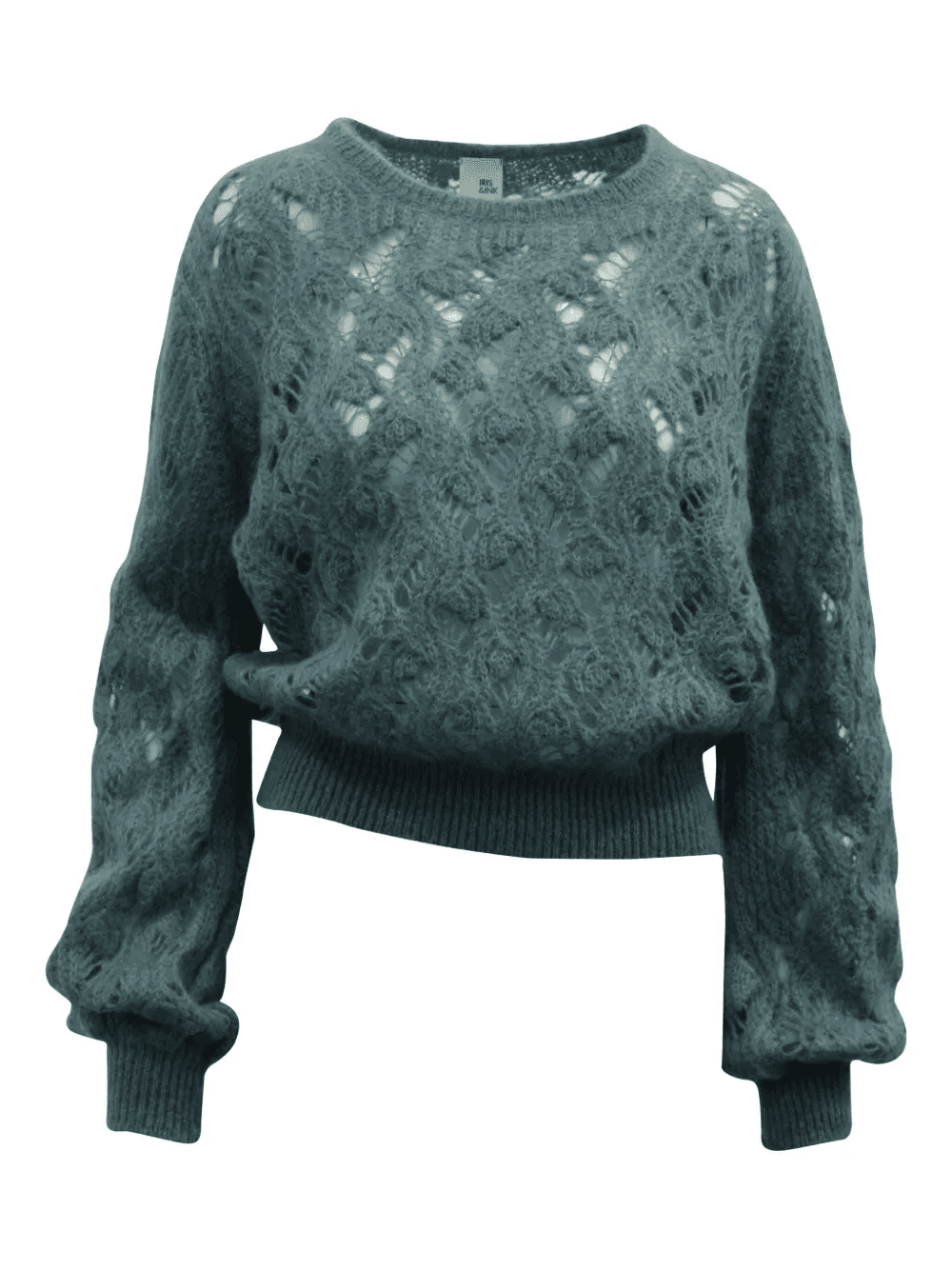 crochet-knit sweater - Image 1