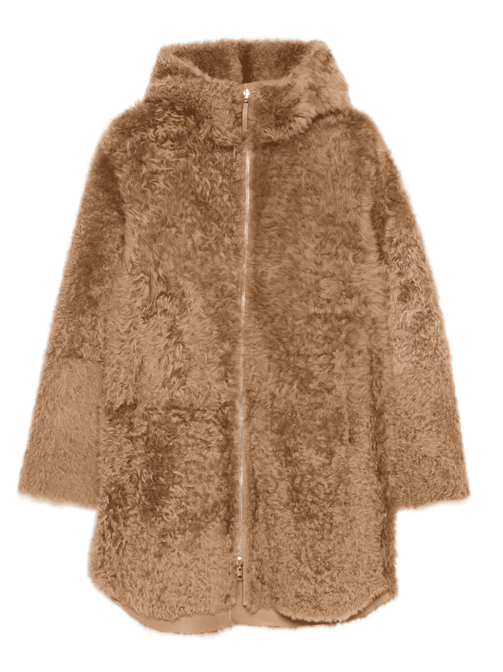 Joli hooded shearling coat - Image 1