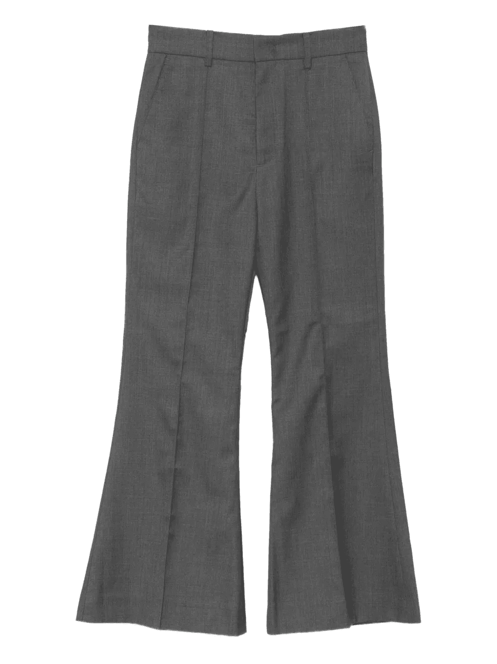 crease flared trousers - Image 1