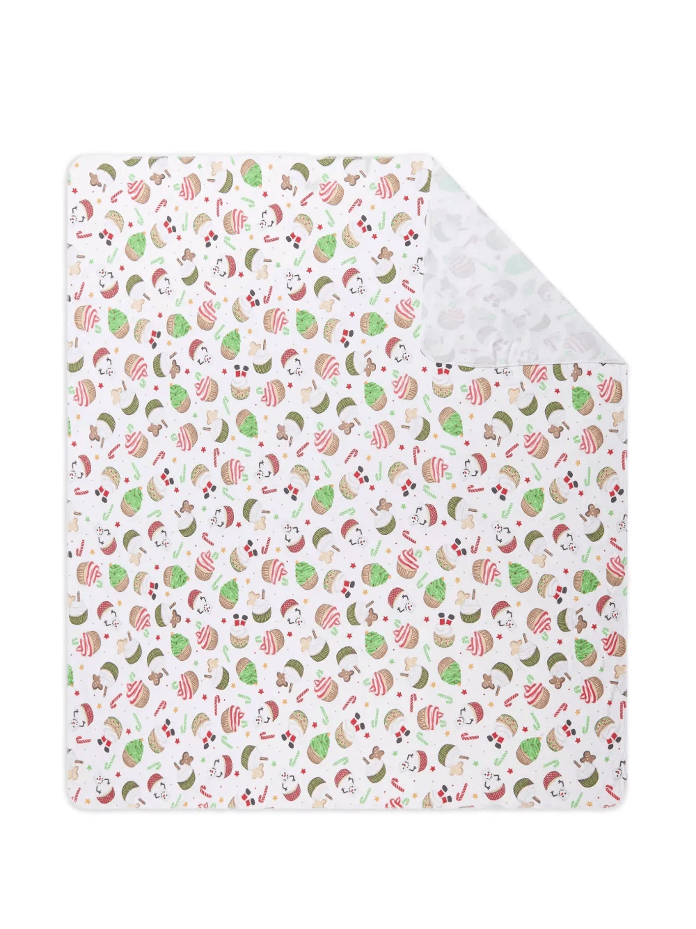 cupcakes snowmens print blanket - Image 1