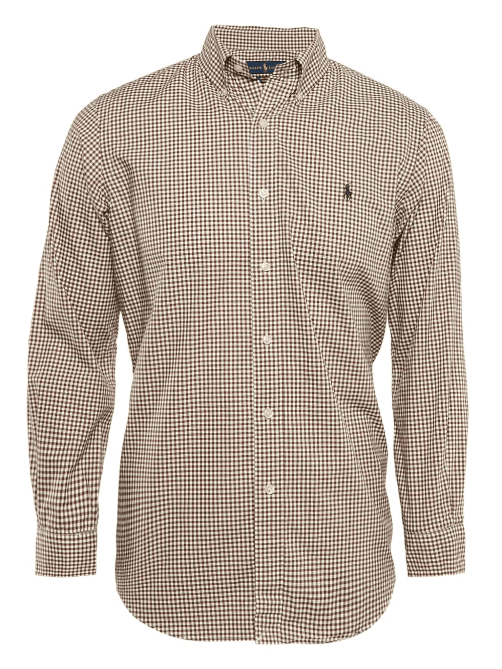 gingham-check long-sleeve shirt - Image 1