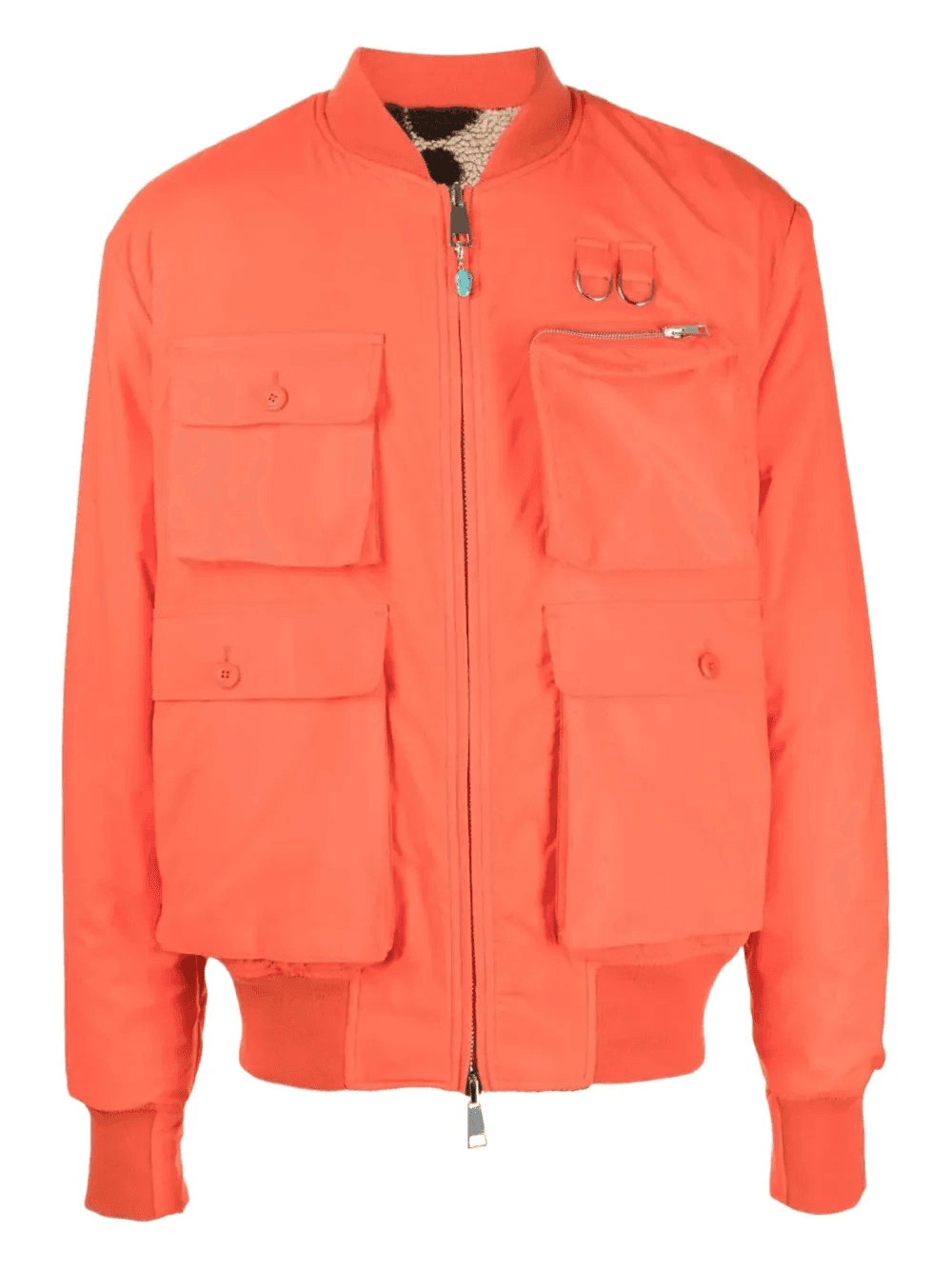 utility-pockets bomber jacket - Image 1