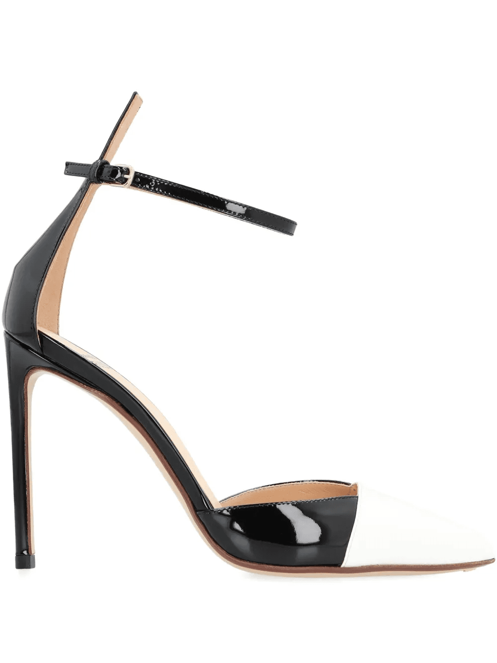 105MM patent leather ankle-strap pumps - Image 1