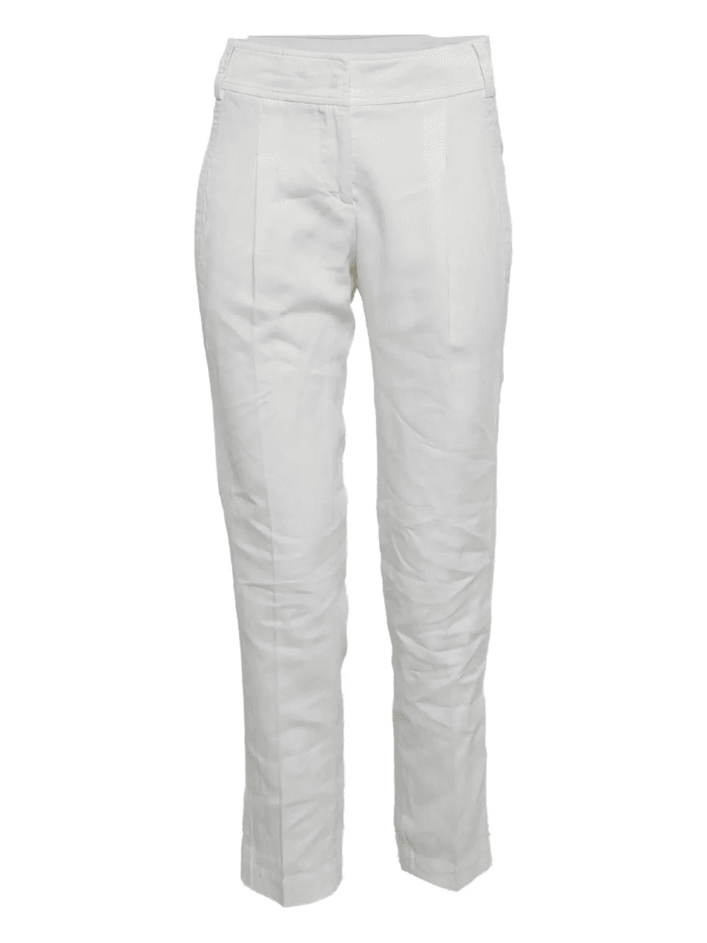 linen blend straight-leg trousers - Image 1