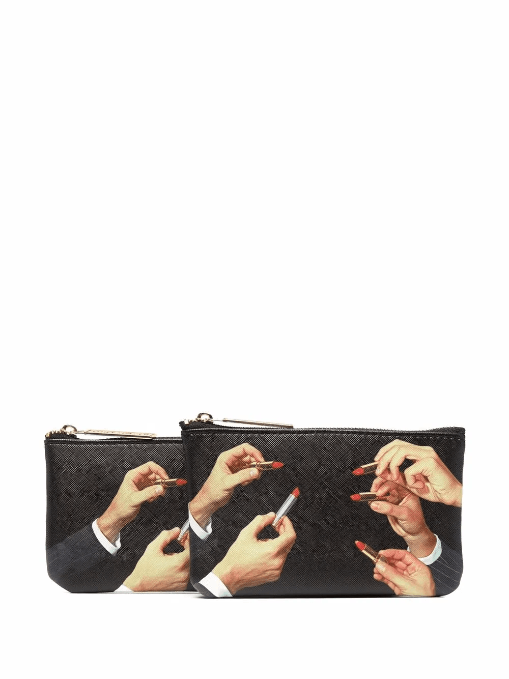 graphic-print textured wallet - Image 1