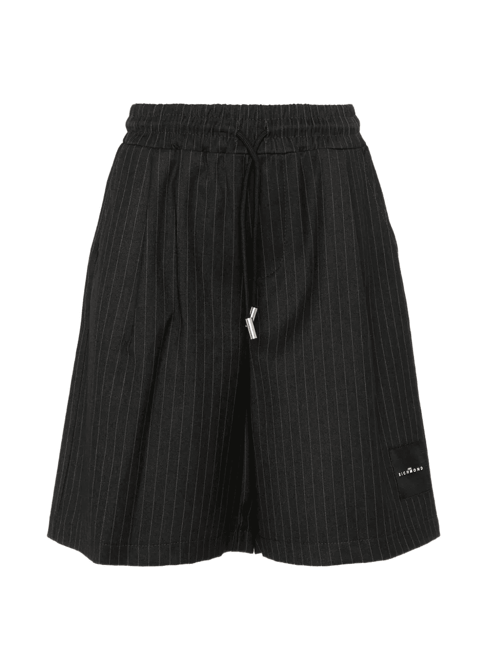 pinstripe drawstring shorts - Image 1