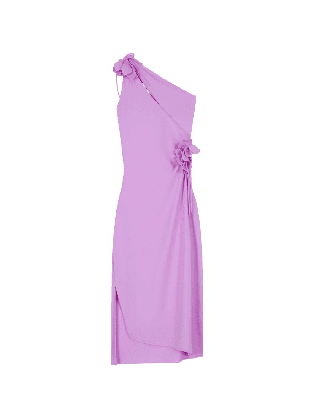 asymmetric flower gown midi dress - Image 1