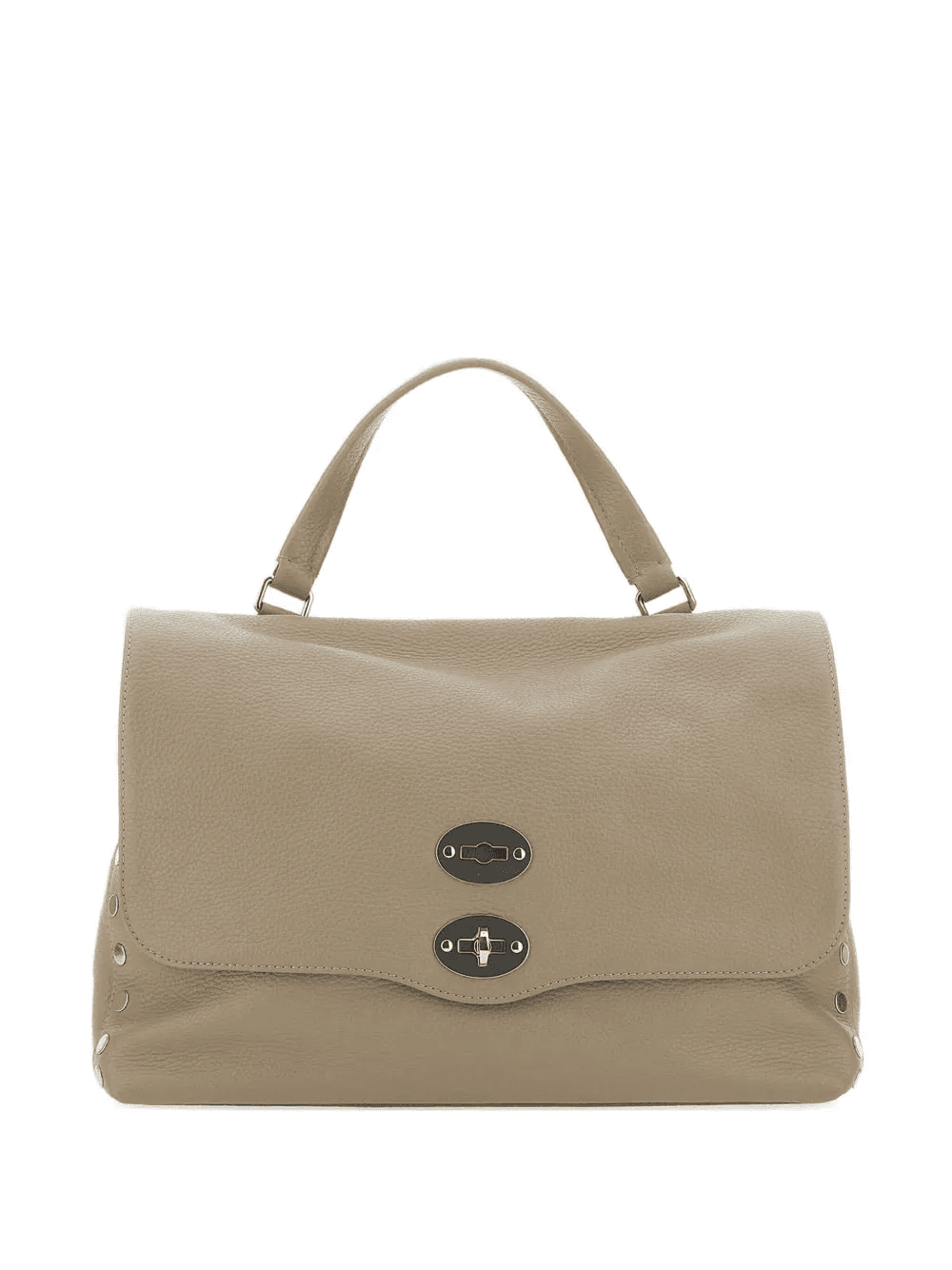 small Postina® stud-embellished top-handle tote bag - Image 1