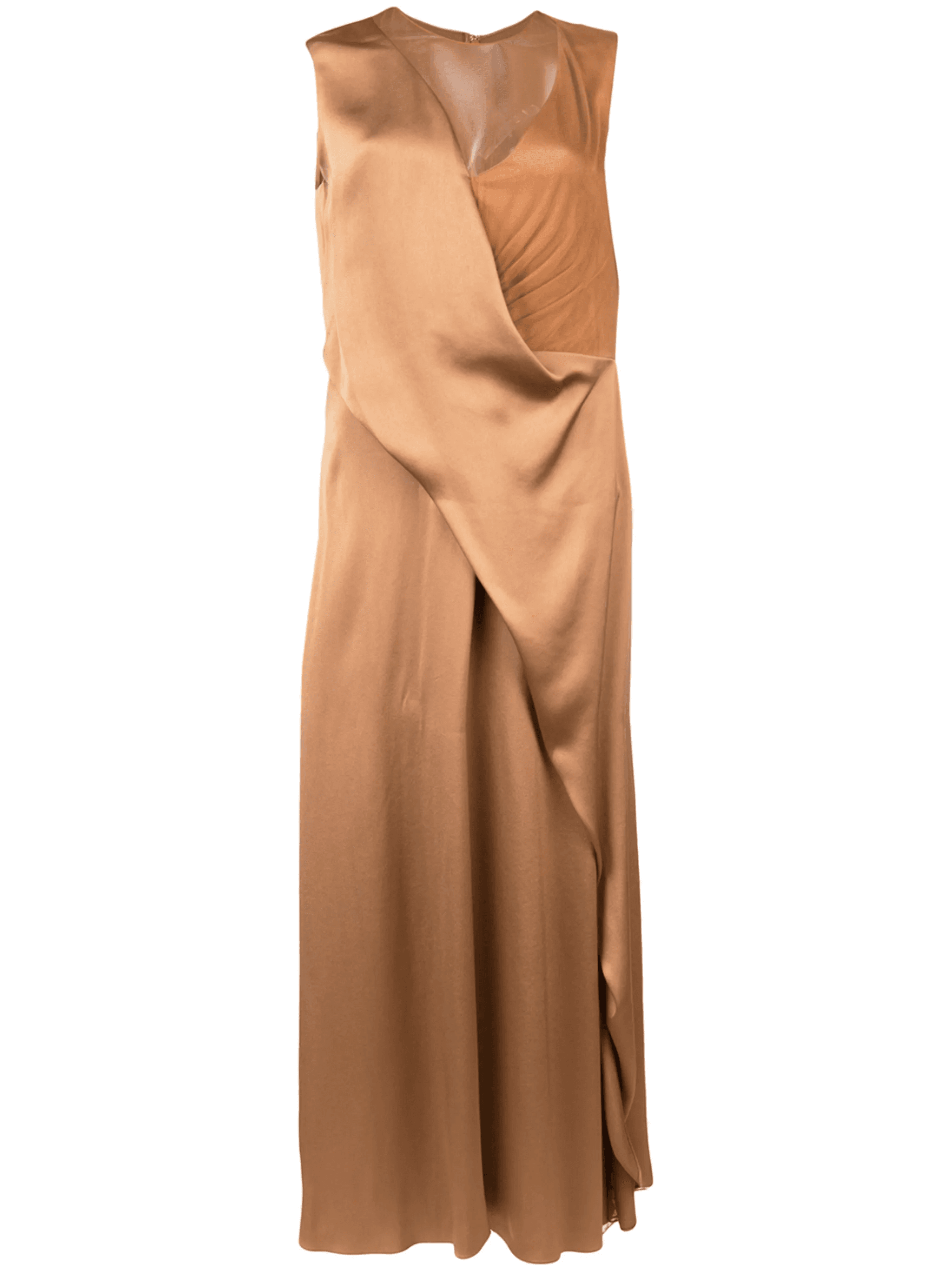draped long dress - Image 1
