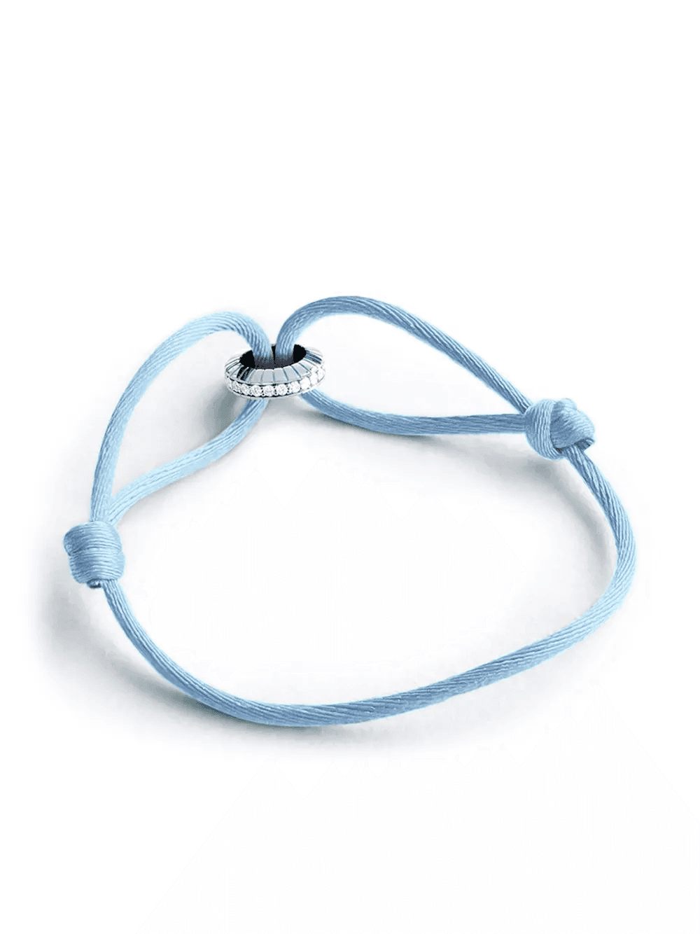 14kt white gold Eternity diamond bracelet - Image 1