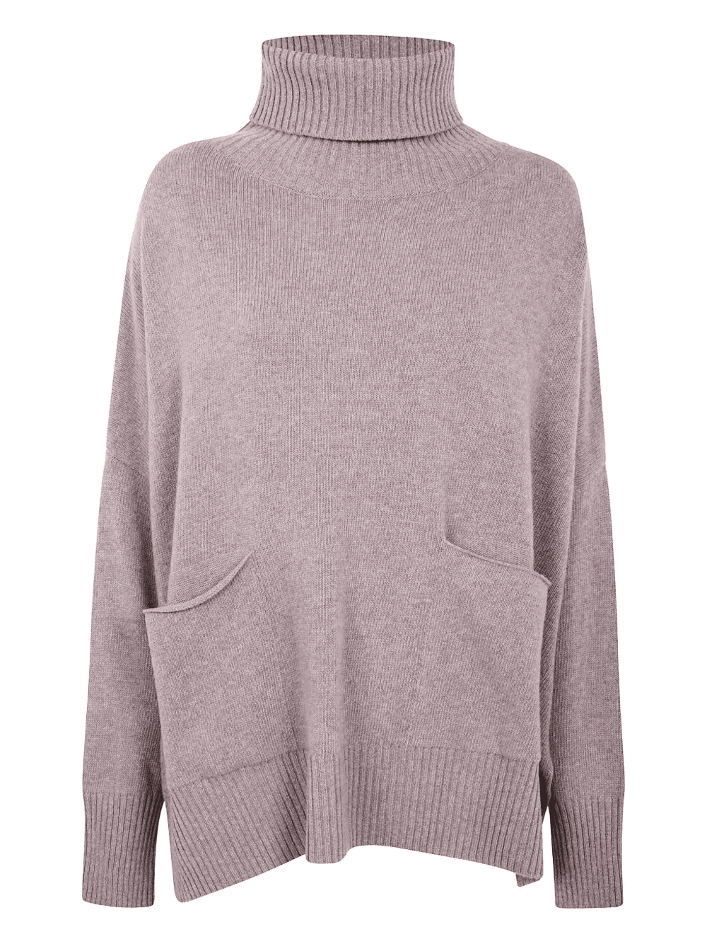 two-pocket roll-neck sweater - Image 1