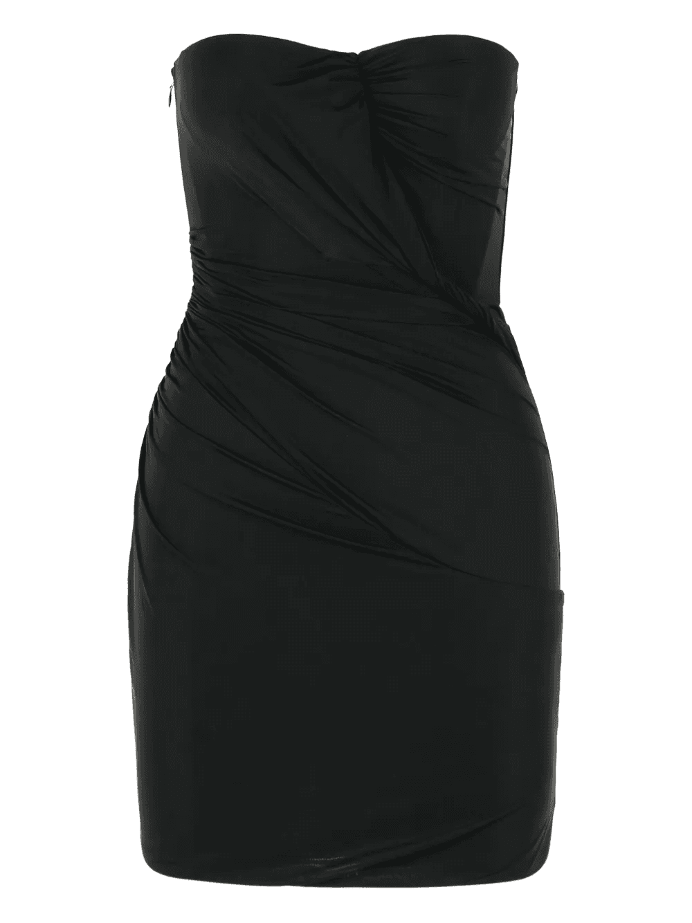 strapless draped mini dress - Image 1