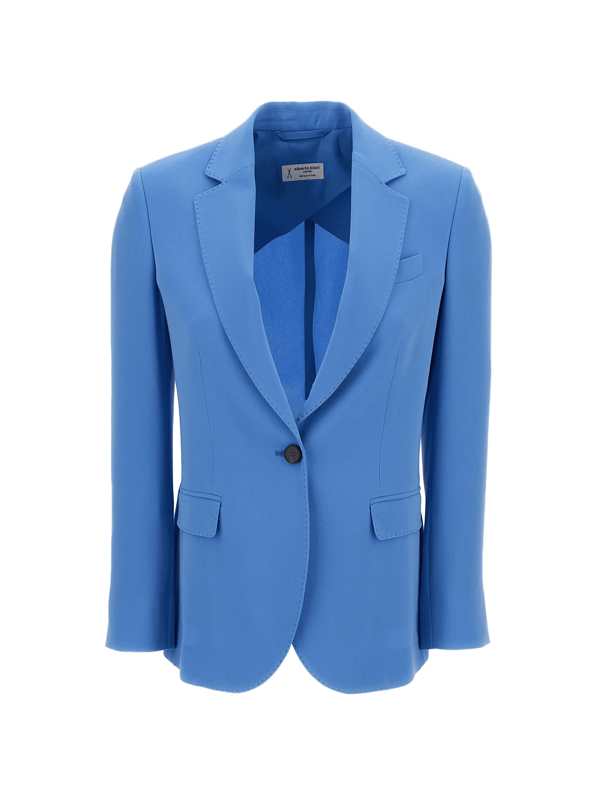 buttoned flap-pocket blazer - Image 1