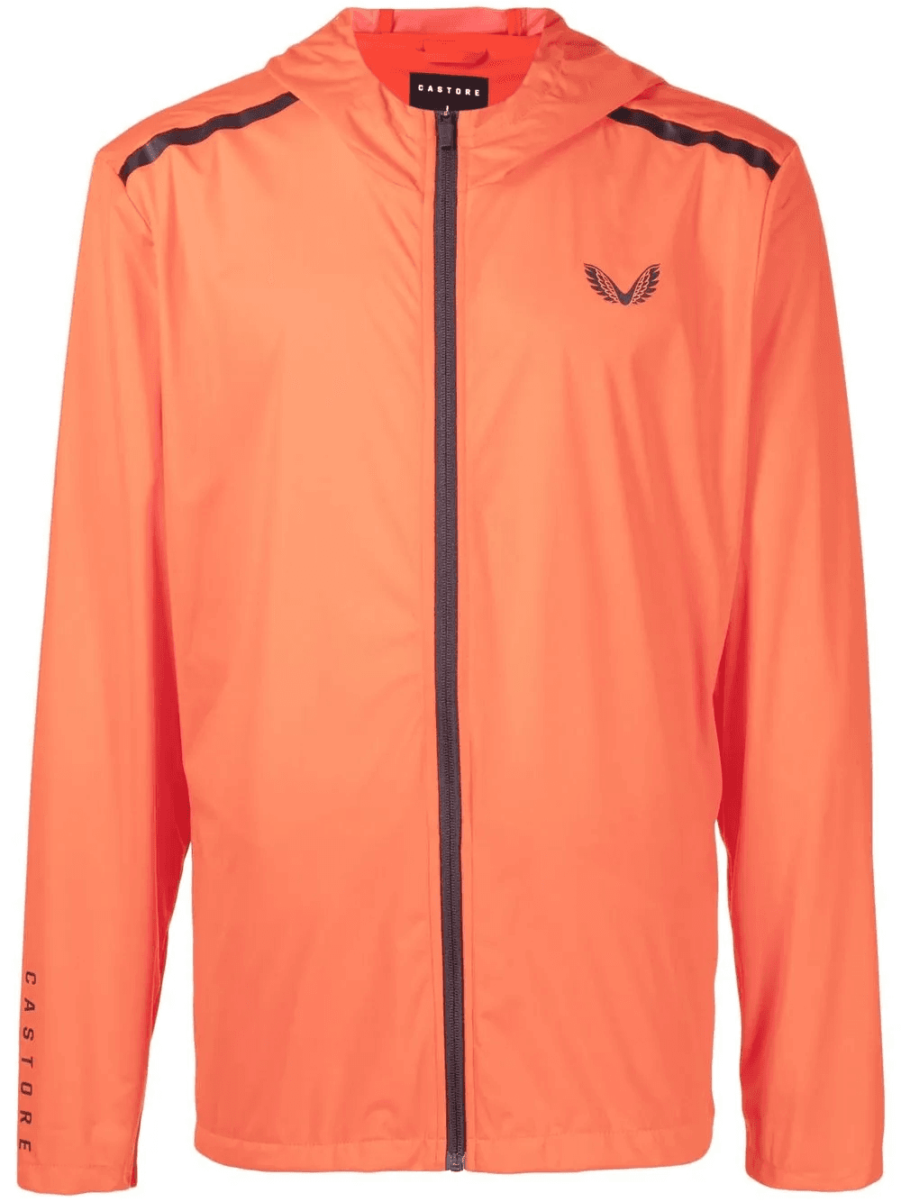 logo-print hooded jacket - Image 1