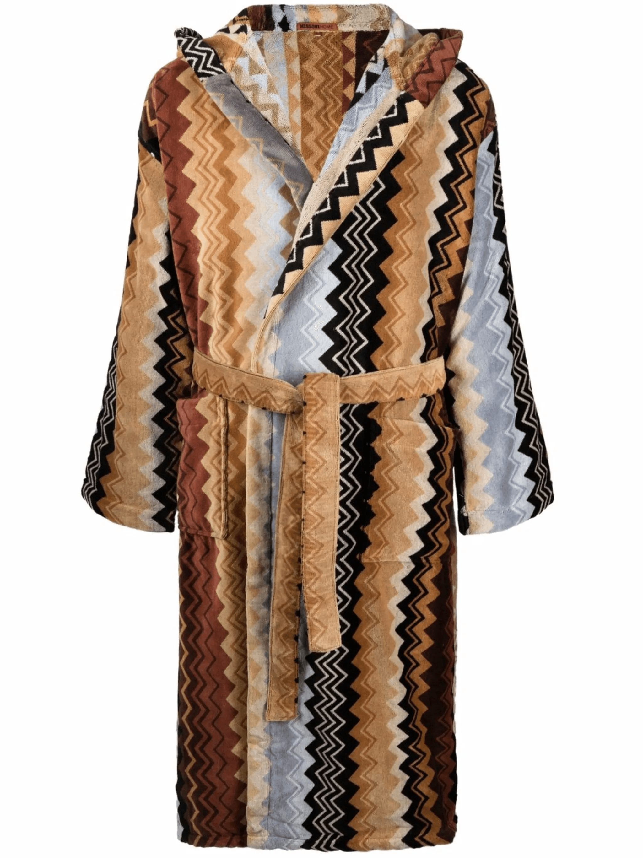 Giacomo belted hooded bathrobe - Image 1