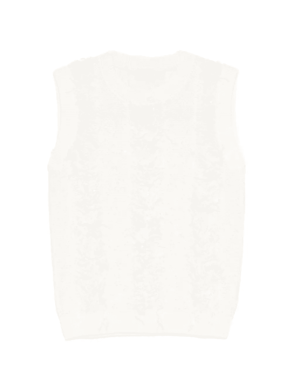 knitted sequin-embellished vest - Image 1