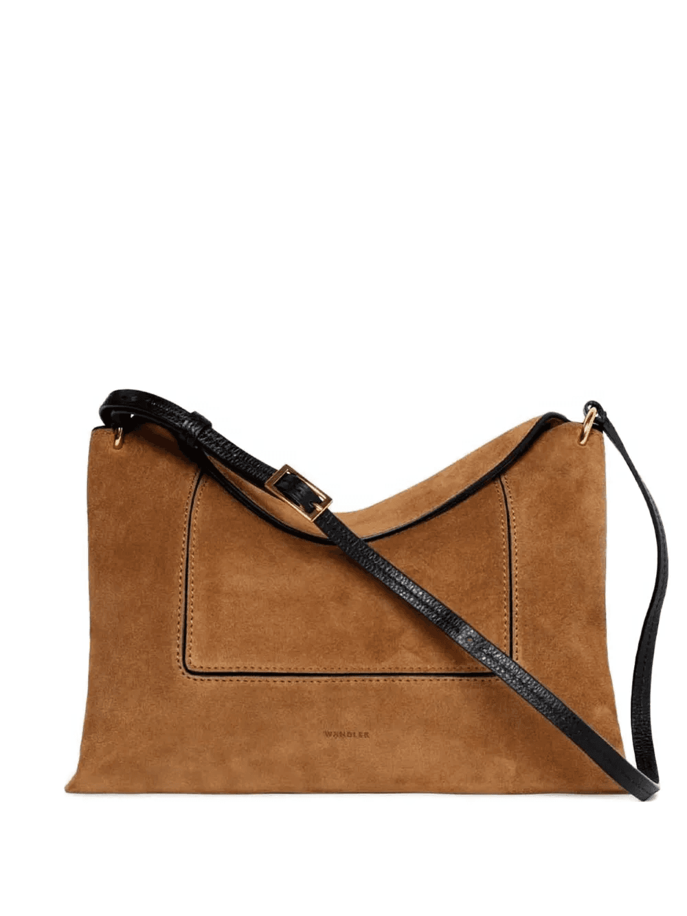 Penelope suede shoulder bag - Image 1