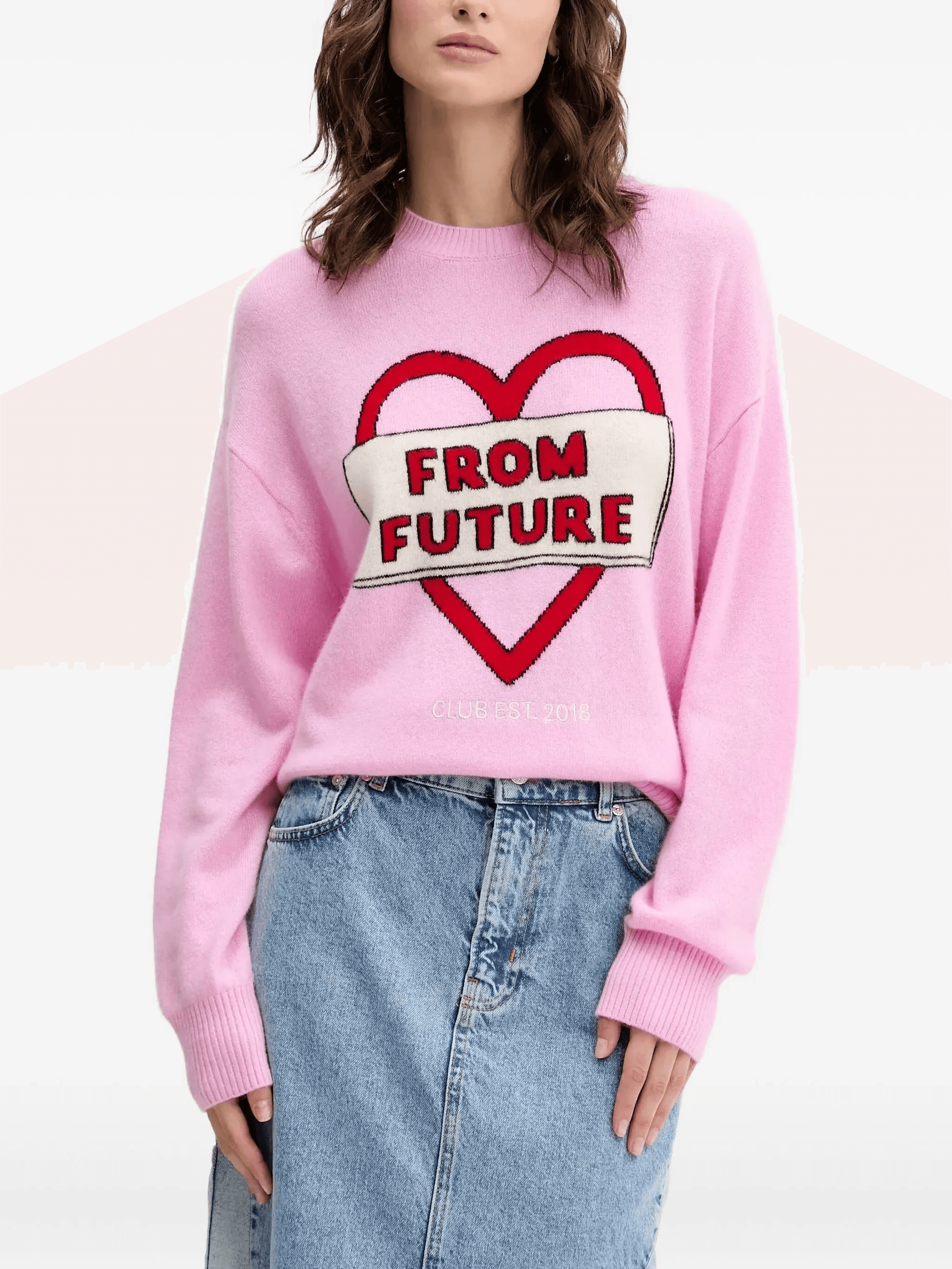 heart-graphic sweater - Image 1