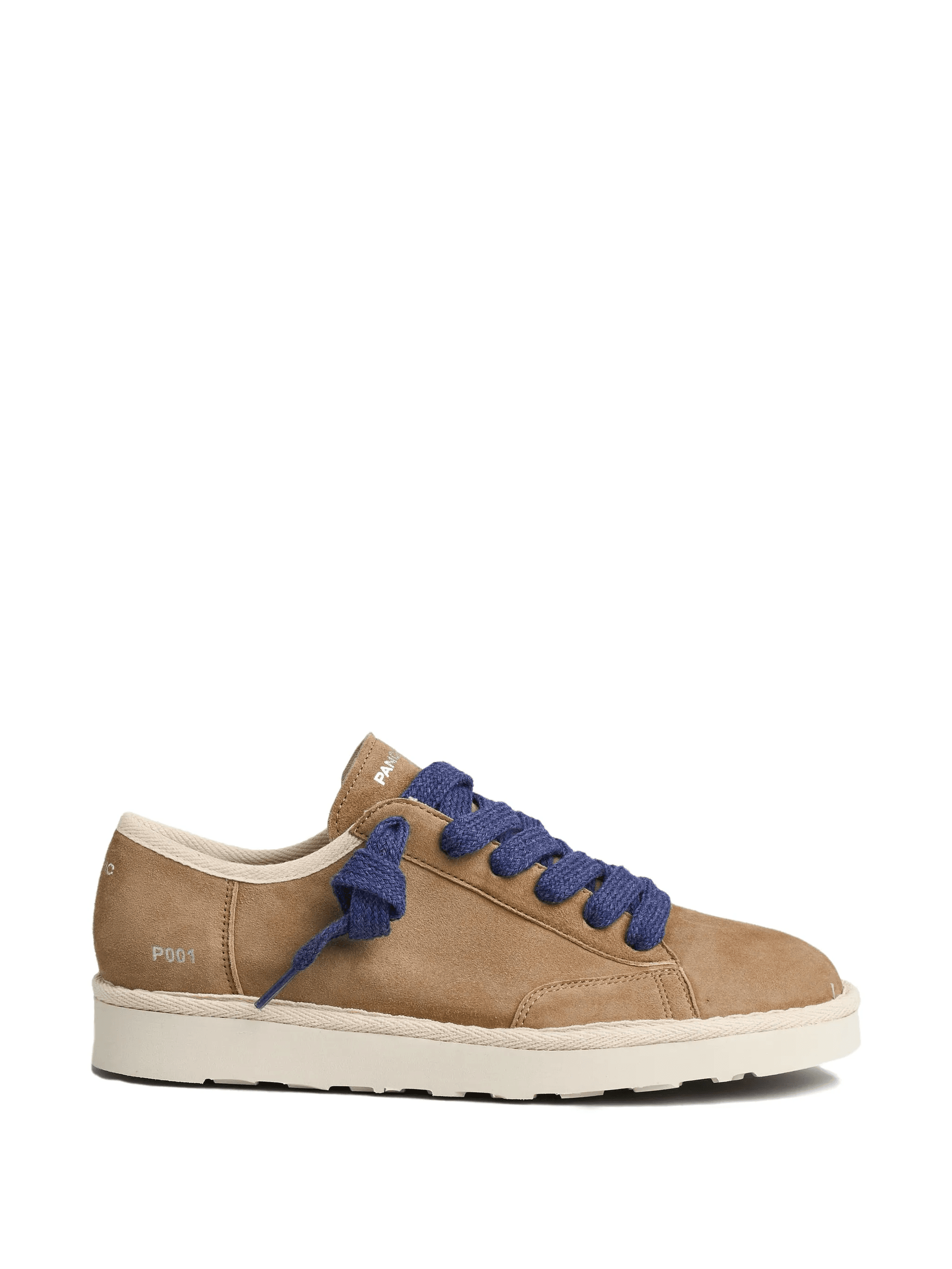 P001 lace-up suede sneakers - Image 1