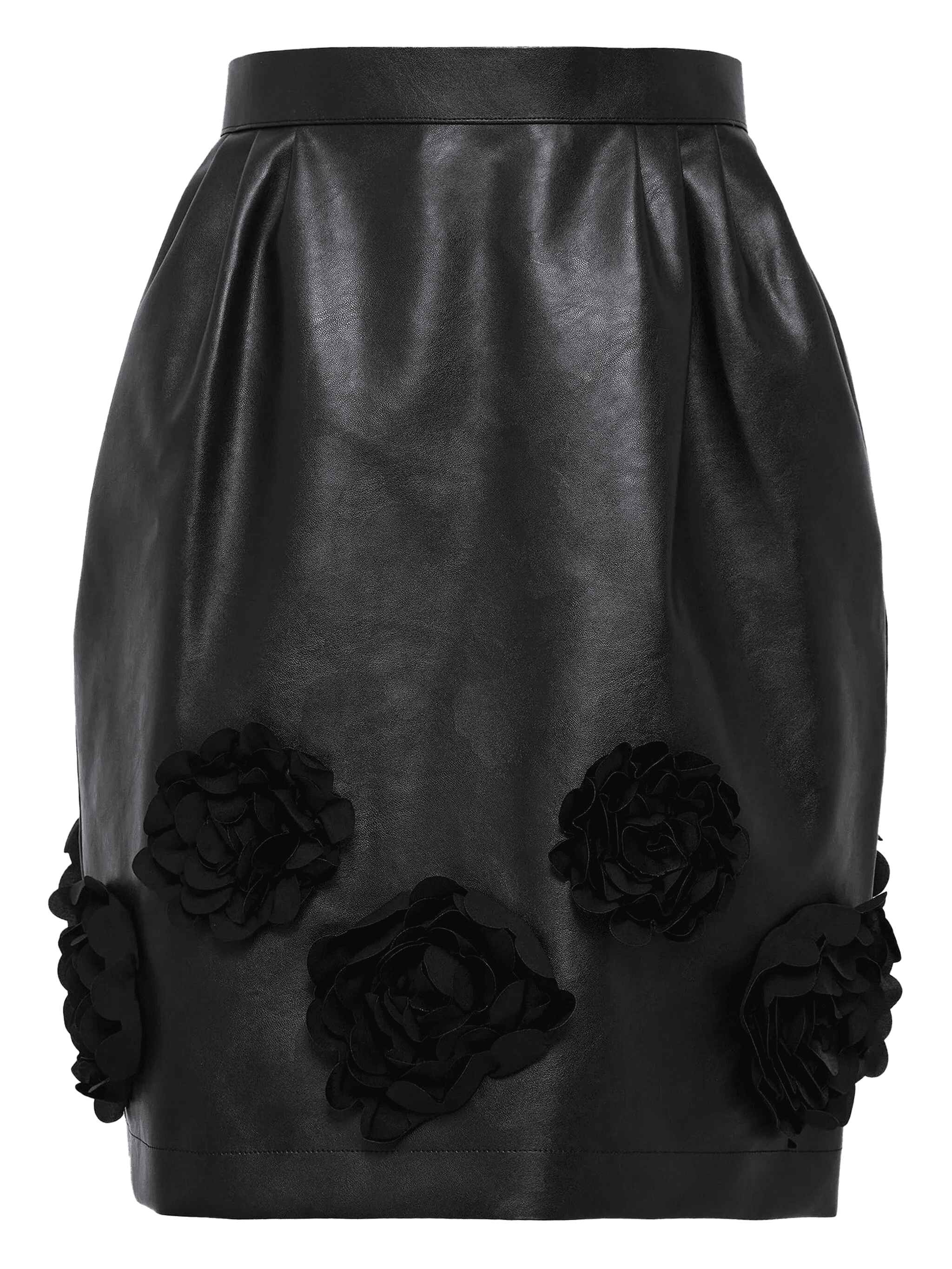 rose-embellished skirt - Image 1