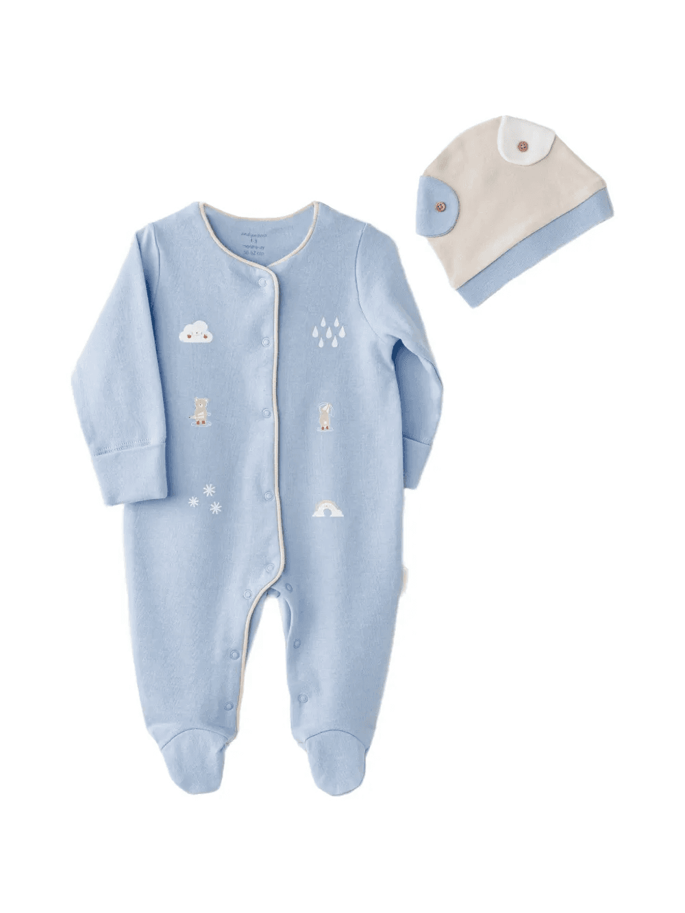 Cloudy Cuddlesbabygrow set - Image 1