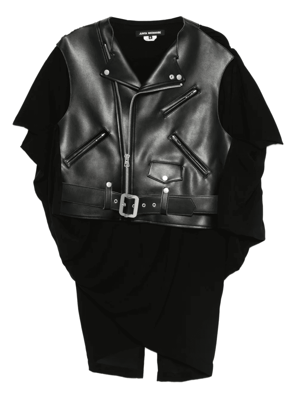 draped zip-fastening jacket - Image 1