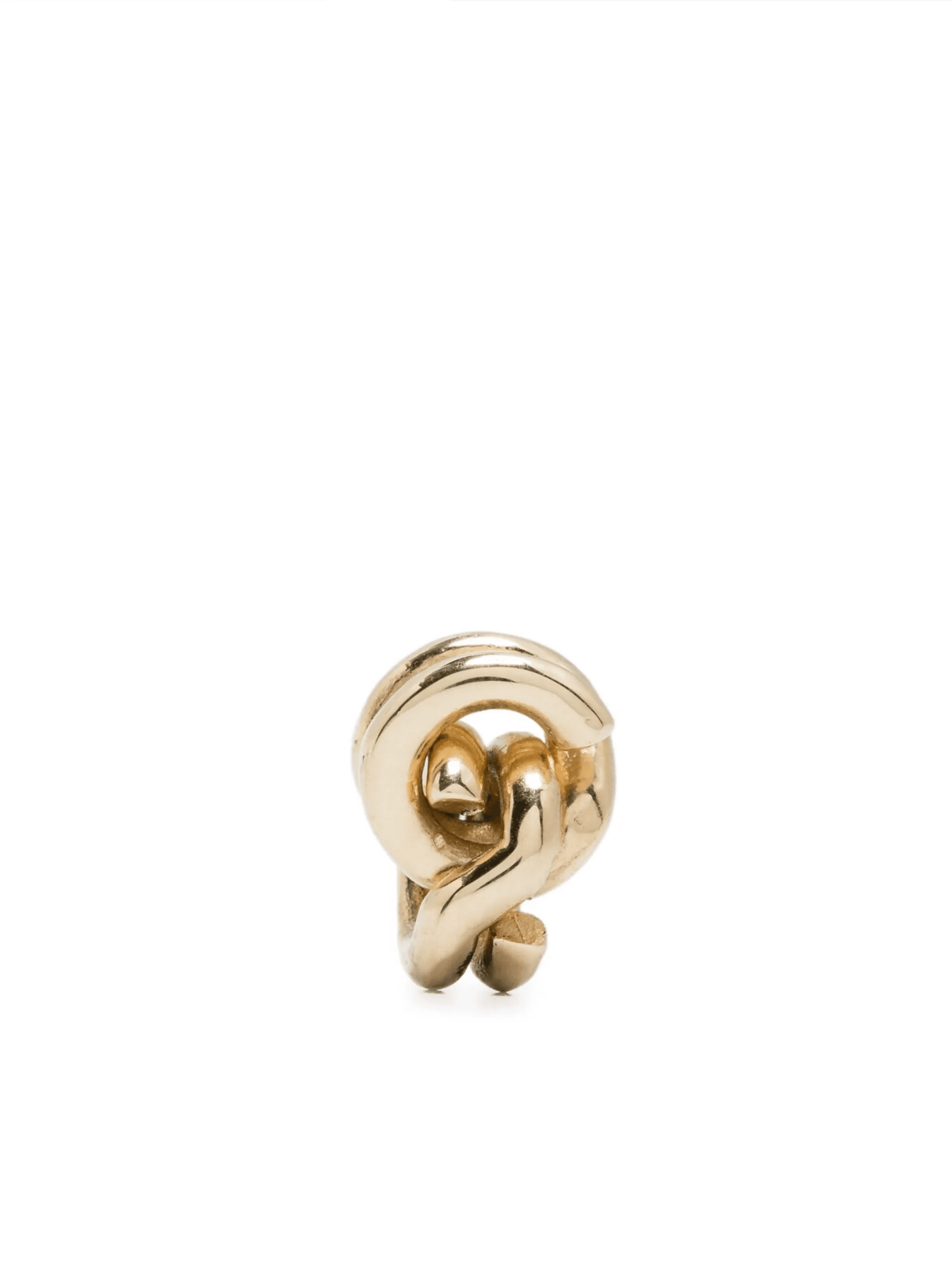 14K yellow gold single earring - Image 1