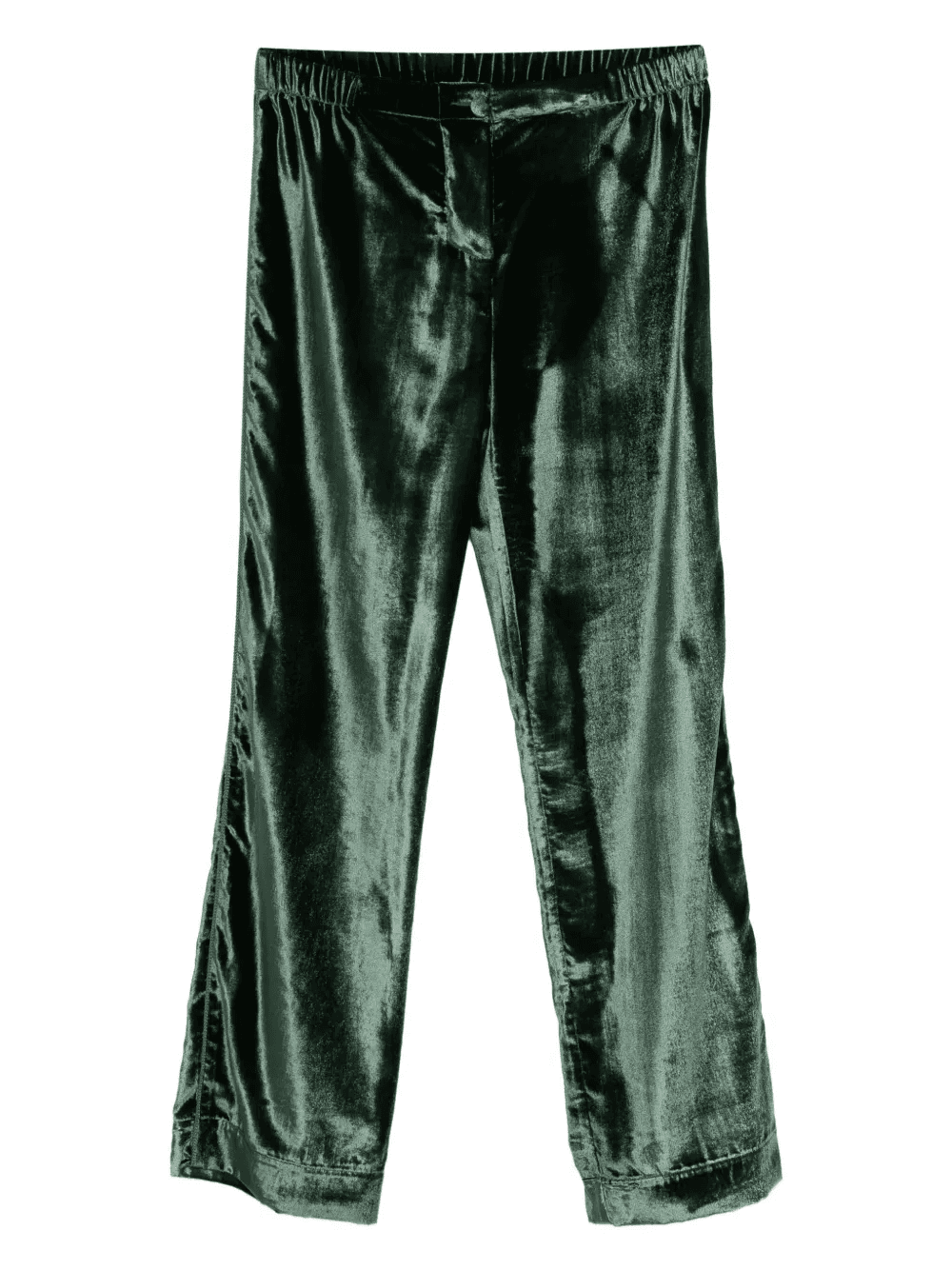 velvet elasticated-waist trousers - Image 1