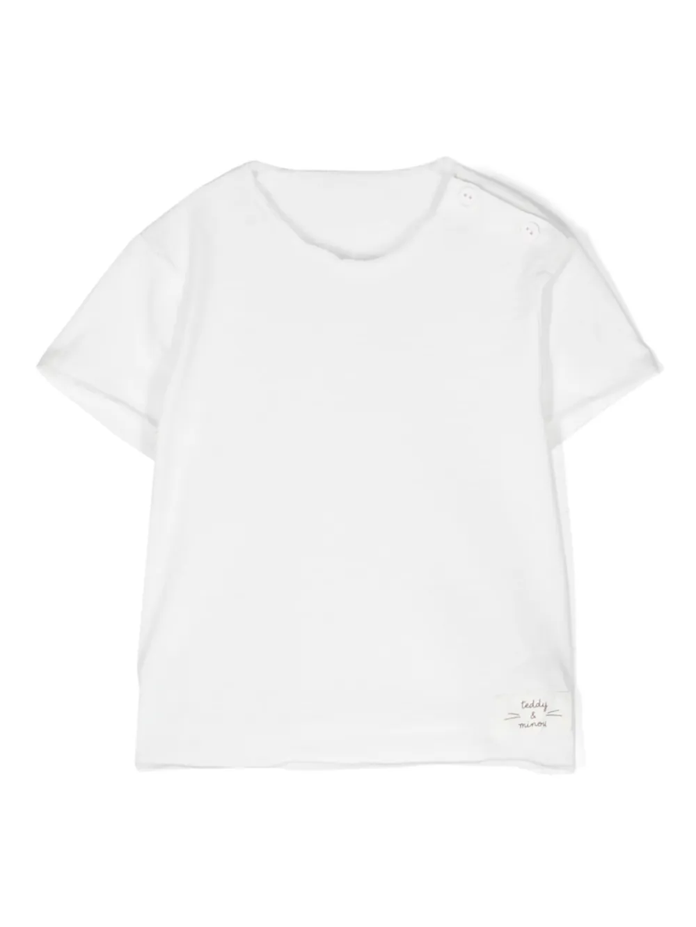 logo-patch cotton T-shirt - Image 1
