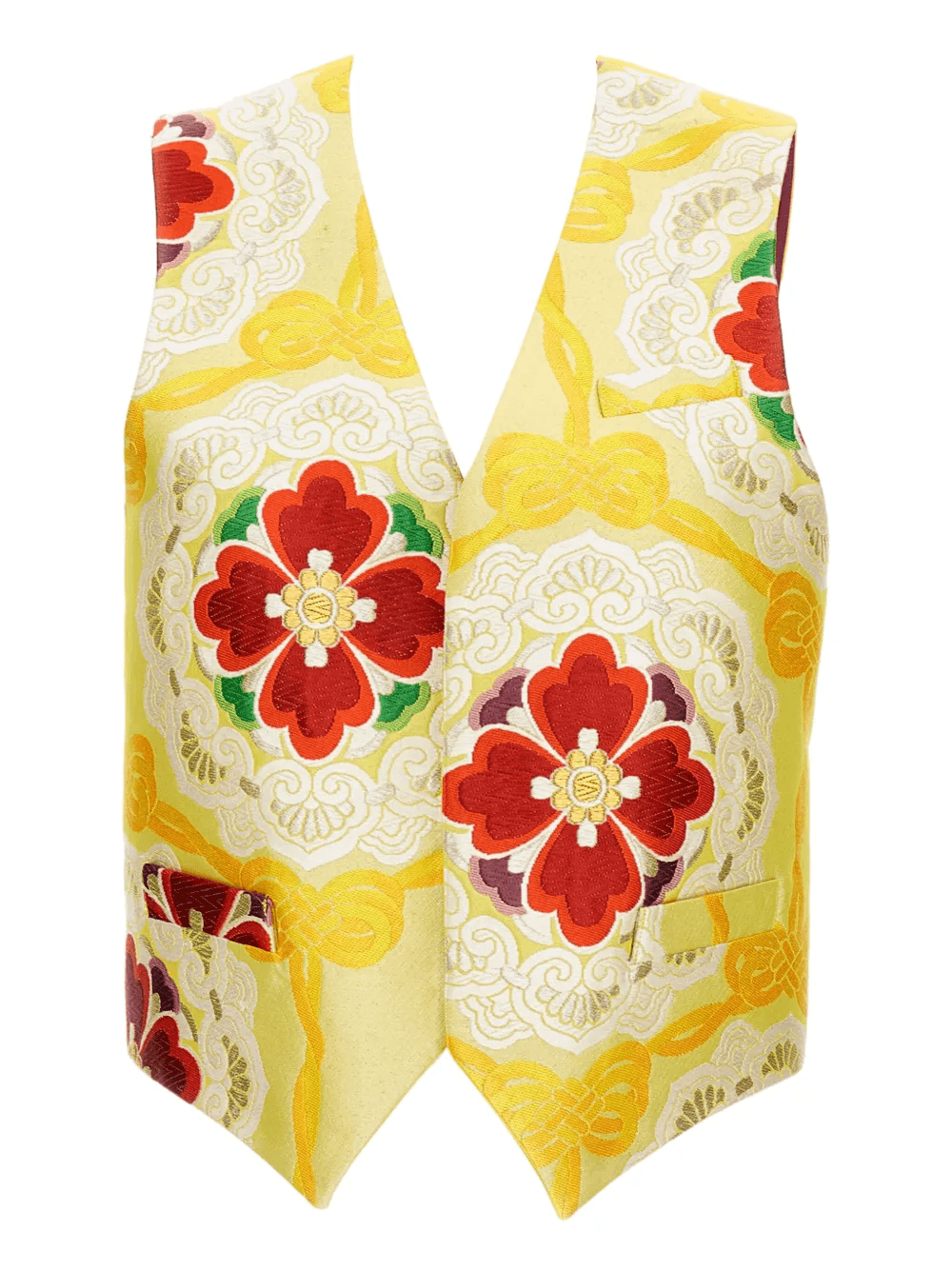 floral pattern waistcoat - Image 1