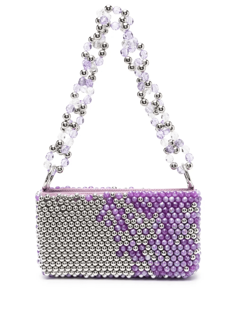 bead-embellished shoulder bag - Image 1