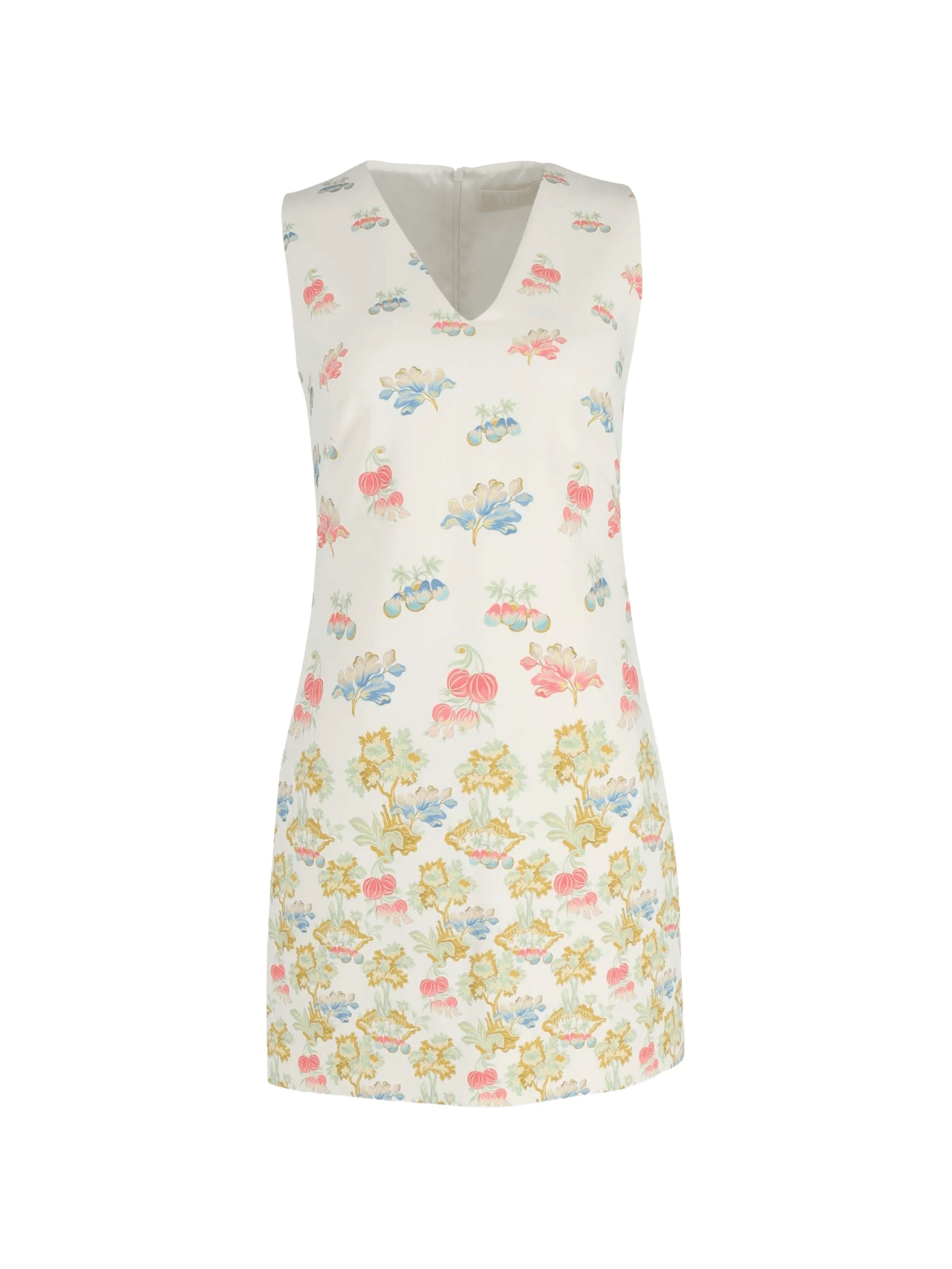 floral sleeveless mini dress - Image 1