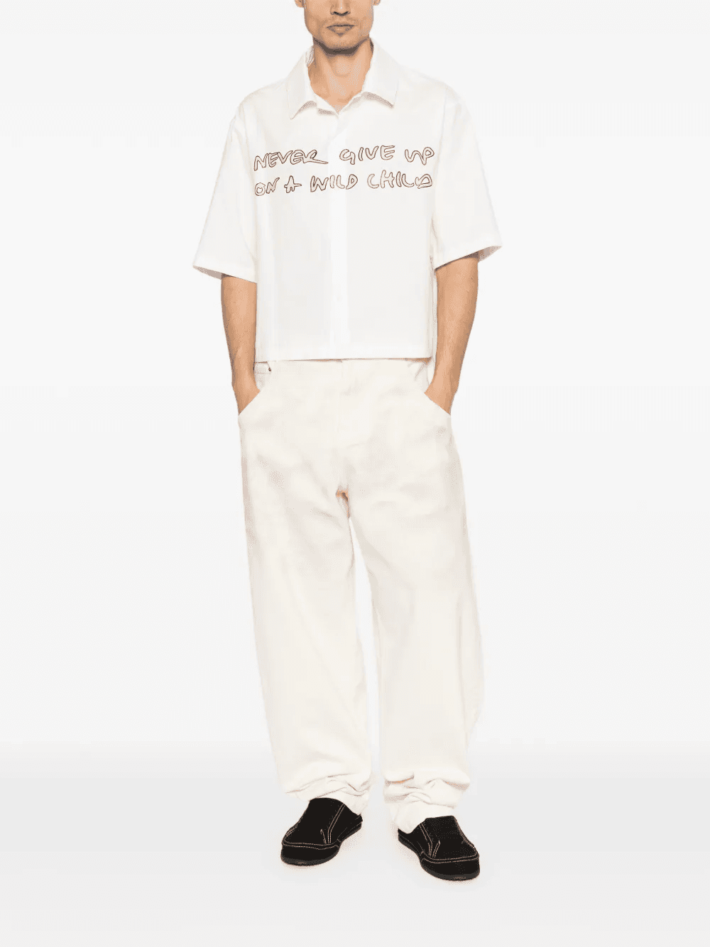 cropped short-sleeve shirt — Image 5