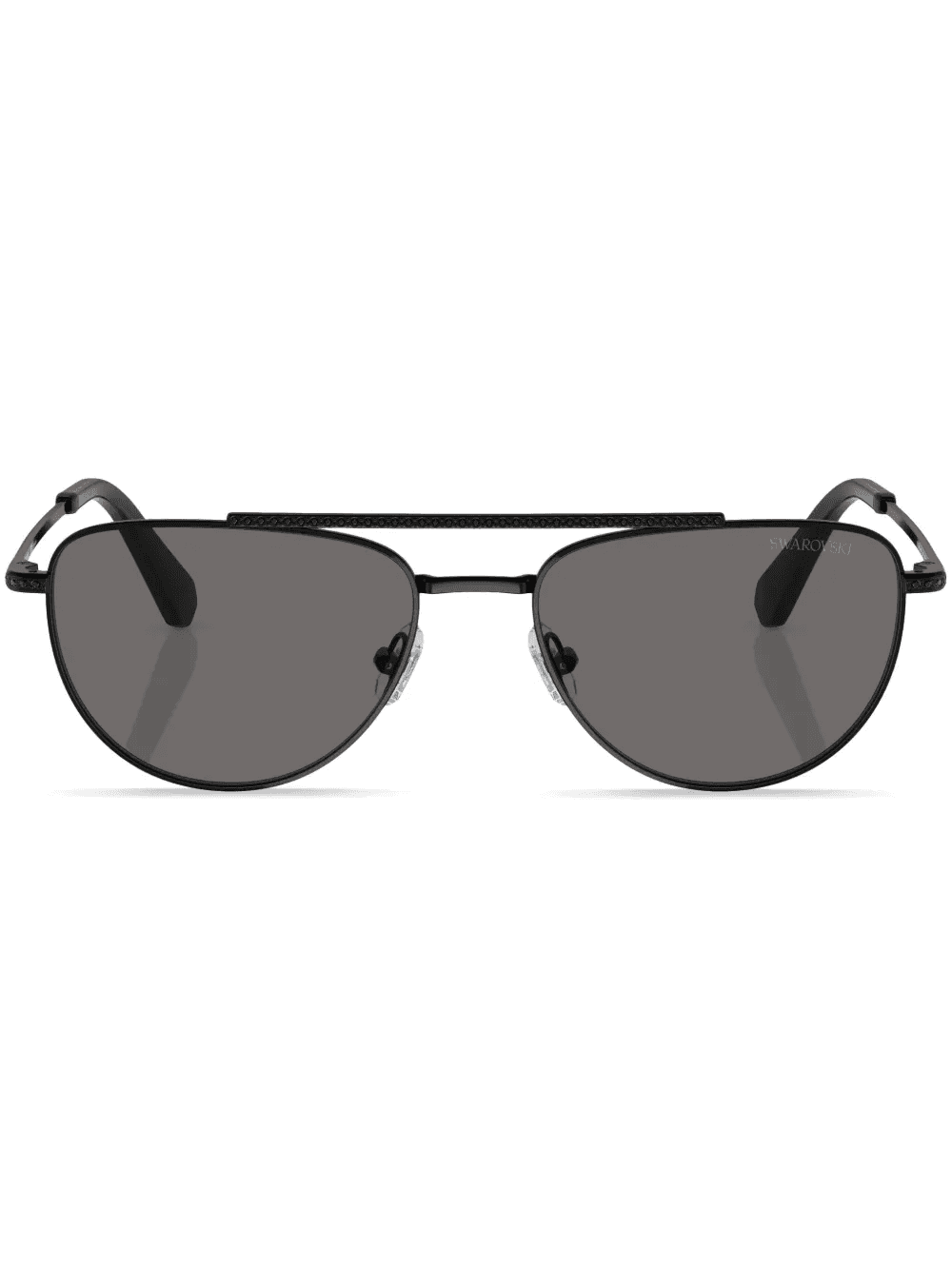 logo-print oval-frame sunglasses - Image 1