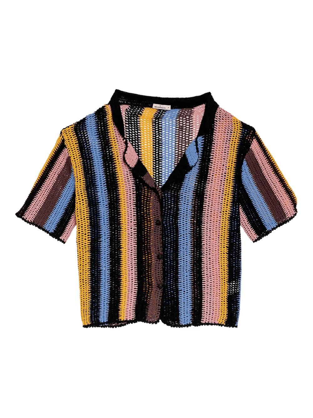 Axel stripe crochet shirt - Image 1