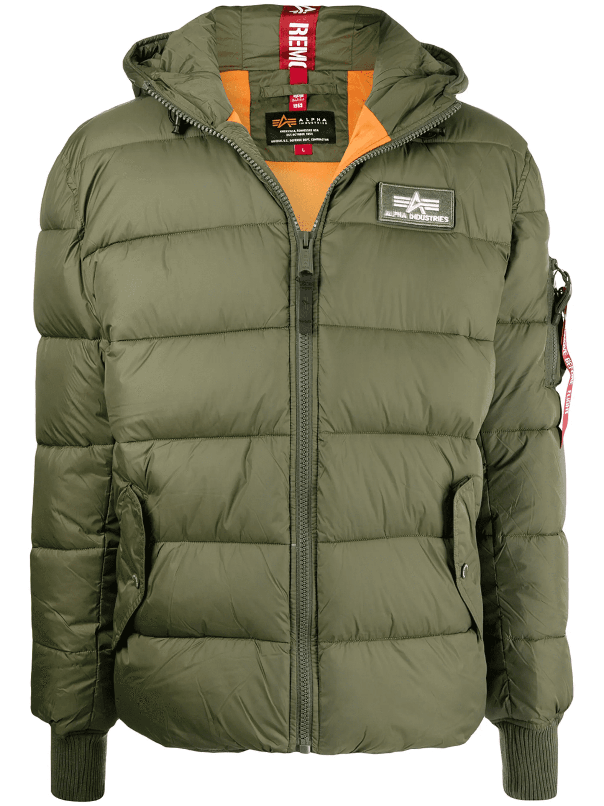 padded logo jacket - Image 1