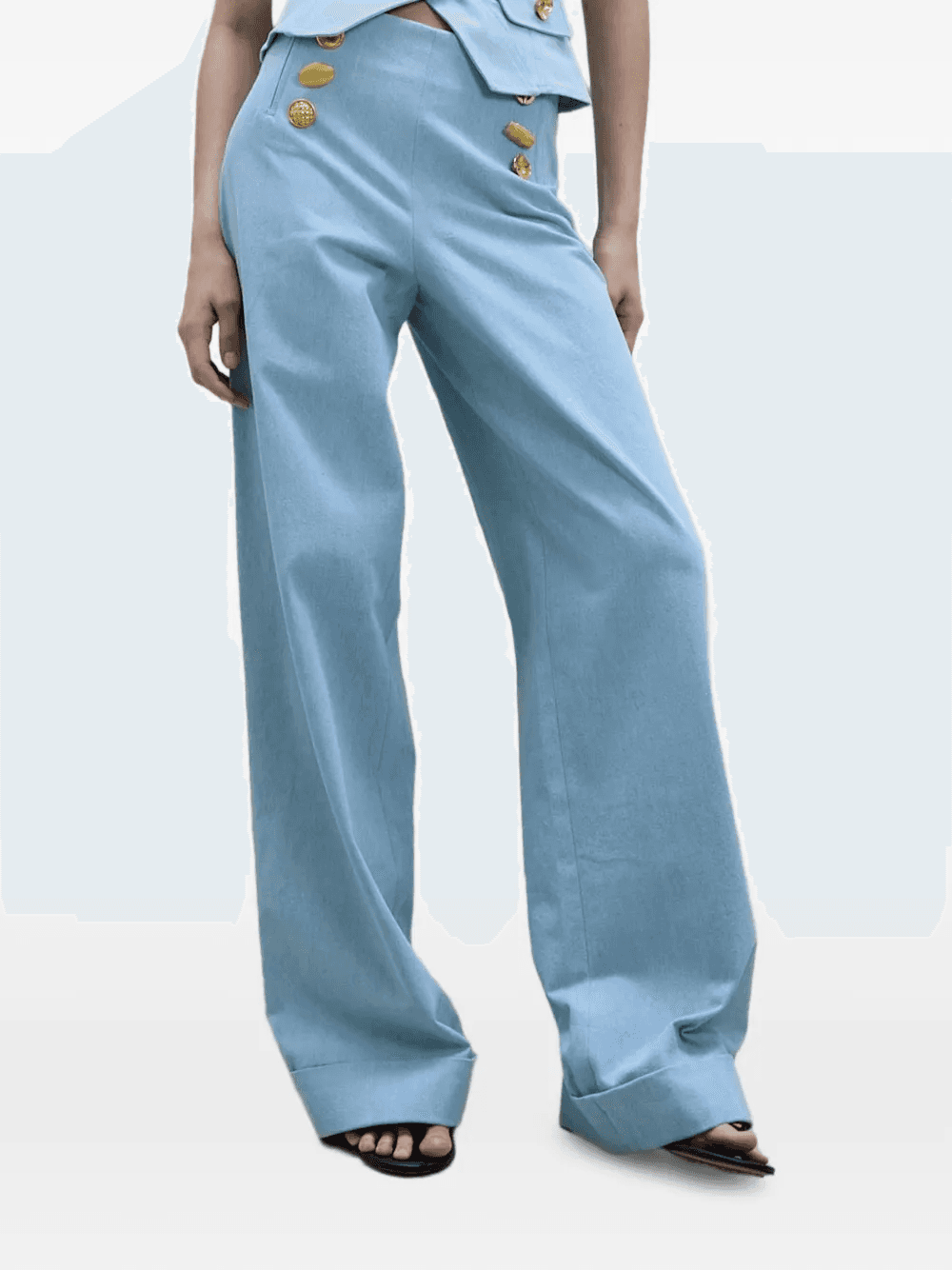 button-bijou trousers - Image 1