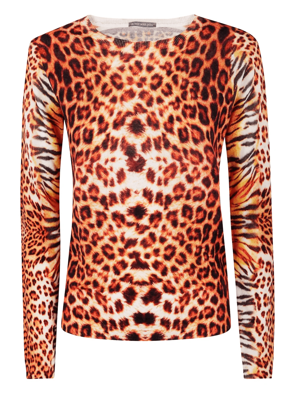 leopard-print wool sweater - Image 1