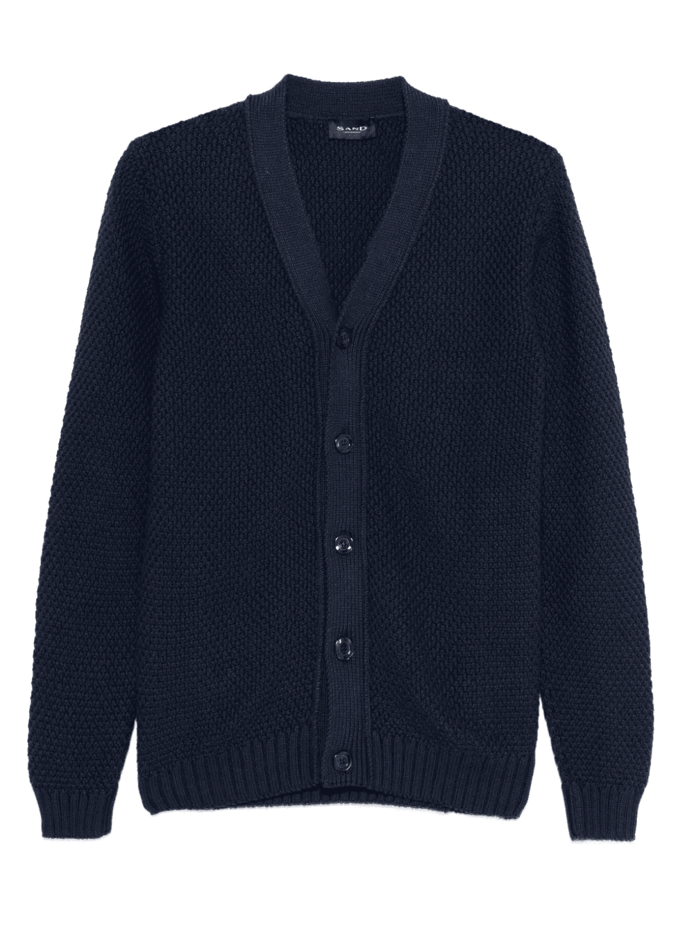 V-neck textured cardigan - Image 1