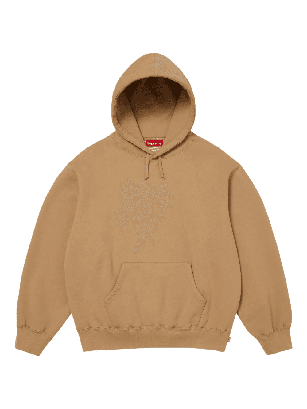 satin-appliqué hoodie - Image 1